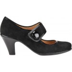 Studio, black suede a Mary Jane style pump by Soft Spots